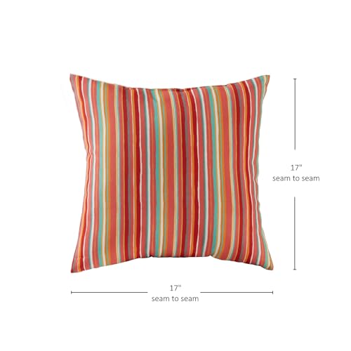 Greendalehomefashionsoutdoor17inchsquarethrowpillowsetof2coralstripe2count Urban Country Home Decor Greendale home fashions outdoor 17 inch square throw pillow set of 2 coral stripe 2 count urban country home decor