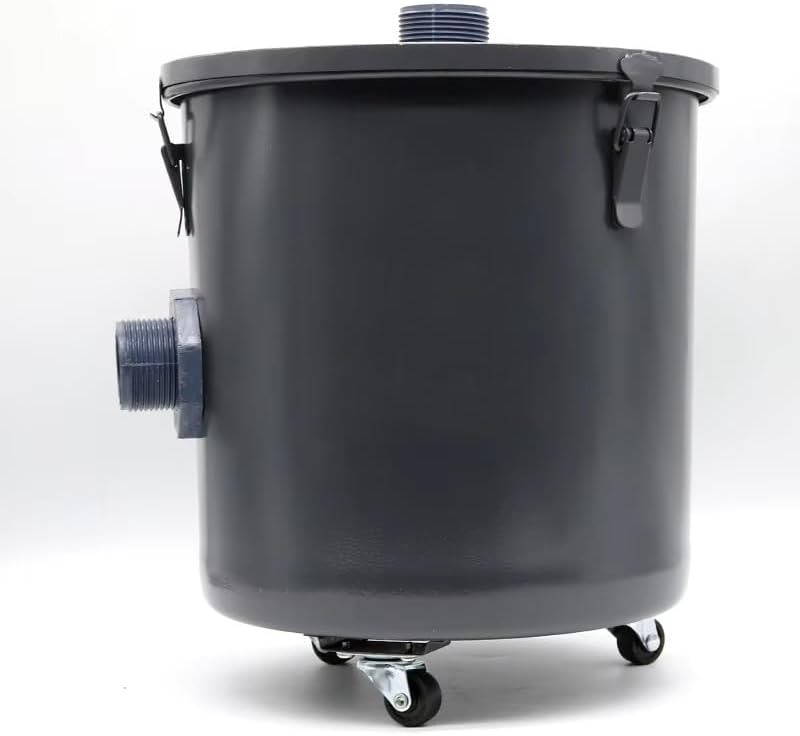 Dental Lab Gypsum Stone Plaster Powder Trap Filter 304 Stainless Steel Sedimentat Tank, 27*30.3, Black