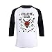 JXXYDXY Pullover pour Femme Hellfire Club Stranger Things Blocs De Couleurs Coton Pullover Parc Zippe Top pour Femme Leger Grande Taille Manche 3/4 Col Rond