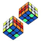 【赤字処分】マジックキューブ 3x3x3 ２個セット魔方 プロ向け 回転スムーズ 安定感 知育玩具 Magic Cube 旅行 飛行機 おもちゃ 小学生 子供暇つぶし (初心者 ２個セット)