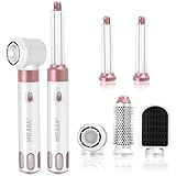 MIEARA 5-in-1 Hair Styler, Hot Air Styler Multi Hair Styler, 1000W Hair Dryer Brush Set with Detachable Hot Hair Brush, Air Curlers, Travel Hairdryer for Fast Drying, Smooth Styling & No Heat Damage