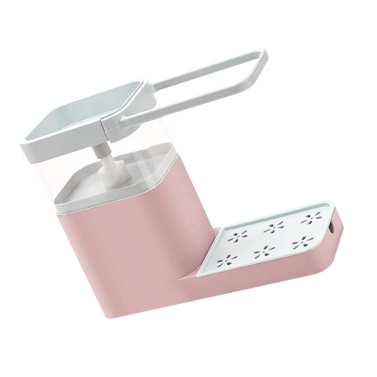 PRETYZOOM 1Pc Manual Soap Dispenser Liquid Soap Distributor for Kitchen and Bathroom Easy to Operate Unbreakable Material for All Liquid Soaps Convenient