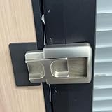 Seguridad para el hogar Cerraduras de puerta reforzadas, Cerraduras Cerraduras Cerraduras de puerta Capturas de puerta Cerradura infantil Cerradura de perno de seguridad Fuerte (plata)