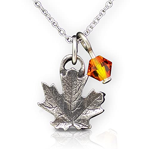 Danforth 65-029-2186-07 Mini Maple Leaf Mini Necklace, Pewter Pendant cover
