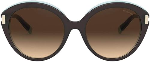 Miniatura 2 de Tiffany & Co. TIFFANY T TF 4167 Havana AzureBrown Shaded 5418140 Mujeres Gafas de sol, Habana en Cristal Tiffany Azul