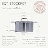 Made In Cookware | 6 Quart Stainless Steel Stock Pot With Lid | 5 Ply Stainless Clad | Professional Cookware | Crafted in Italy | Induction Compatible #2
