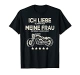 Herren Ich liebe es wenn meine Frau mich Motorrad fahren lässt T-Shirt