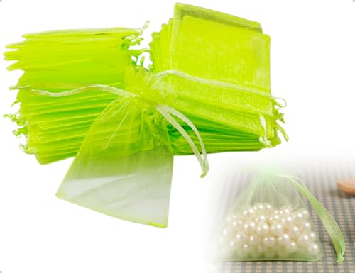Emezddo Lot de 50 petits sachets en organza avec cordon de serrage, pour mariages, festivals,...