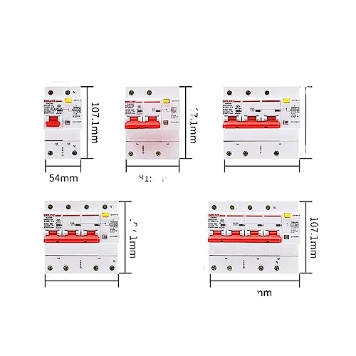 Disjoncteur électrique DZ47LE-1251P 80A pour tableau modulaire - 4