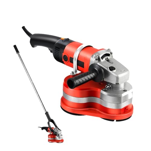 CUTANGELAR Meuleuse à béton 3800 W à trois têtes, polisseuse diamantée électrique avec 6 vitesses, idéale pour le ponçage du béton, du ciment, du...