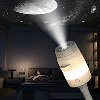VanSmaGo 2-in-1 USB Galaxy Projector Dimmbar & 360° Rotation Nachtlicht – Ansicht 2