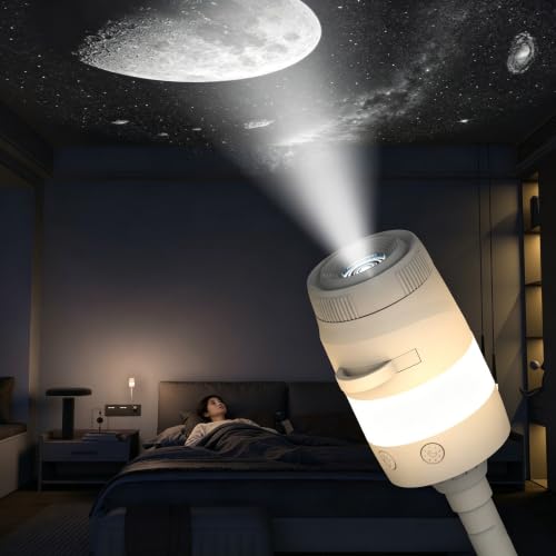 2-in-1 USB Galaxy Projector Dimmbar & 360° Rotation Nachtlicht – Ansicht 2