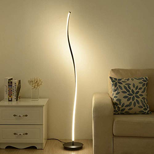 Lámpara de Pie Pantalla de Acrílico con luz regulable y 28W 3