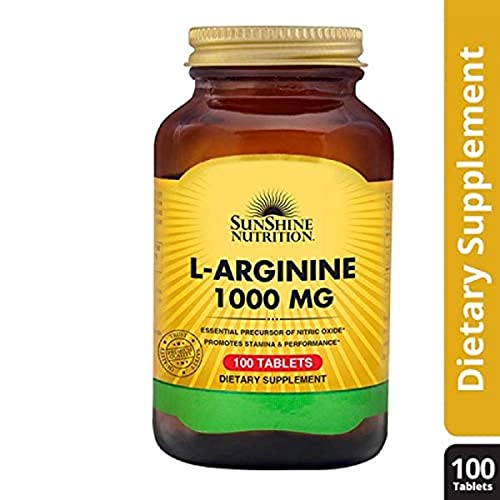 Sunshine Nutrition L-Arginine 1000mg Tabs 100s