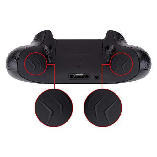 Image of eXtremeRate Textured Black Lofty Programable Remap & Trigger Stop Kit, Upgrade Boards & Redesigned Back Shell & Side Rails & Back Buttons & Trigger Lock for Xbox One S /X Controller Model 1708