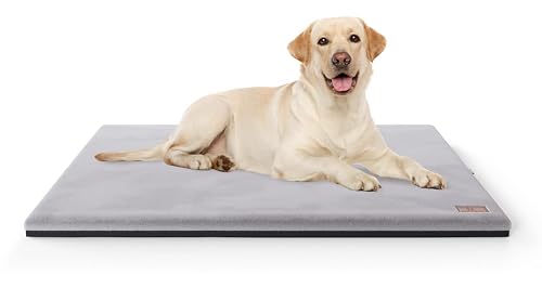 Knuffelwuff Alfombra ortopédica para perros Berrith de imitación suave de piel de conejo 120 x 85 cm, color…