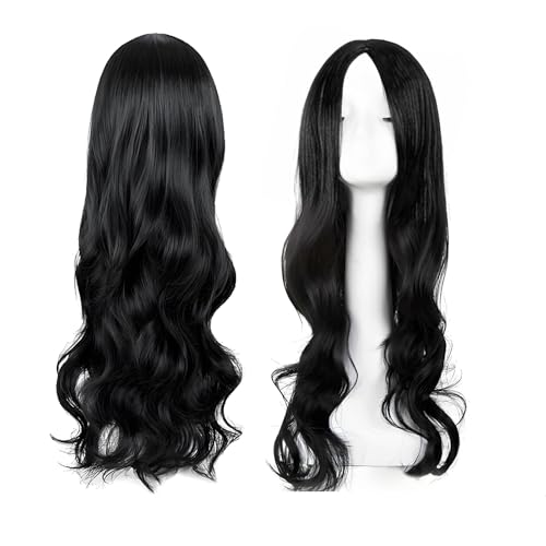 1 Pcs Wave Wigs for Women Girls, 65 cm Curly Ladies Fancy Dress Synthetic Hair Curly Wigs for Black Women Full Hair Replacement Cosplay Party, Daily Use