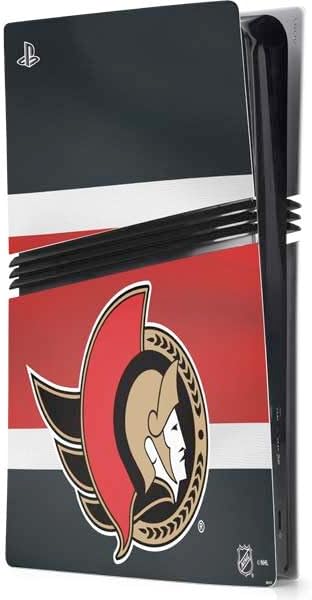 Skinit Decal Gaming Skin Compatible with PS5 Pro Console - Officially Licensed NHL Ottawa Senators Lineup Design