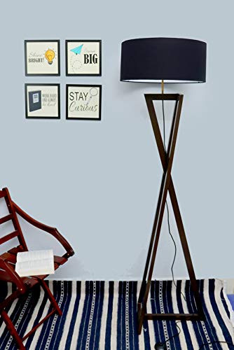 Timber Talking Wooden Sian Floor Lamp (Large, Brown)