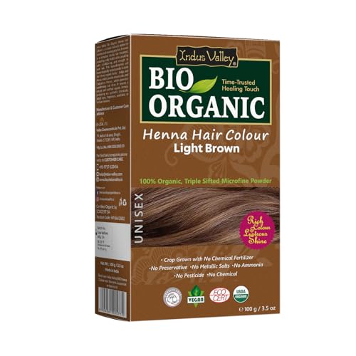 Indus Valley Light Brown Henna Hair Color-100% Pure & Natural