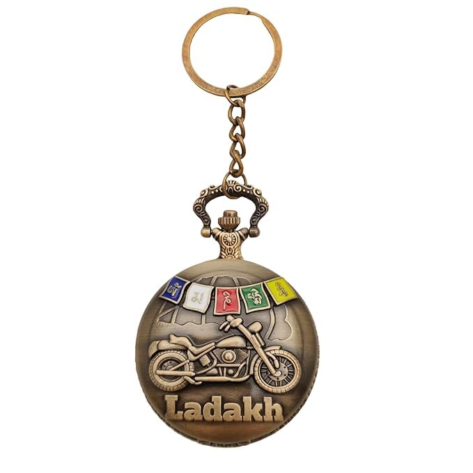 Image of Pocket Watch Metal Keychain Retro Vintage for Gifting With Key Ring Anti-Rust