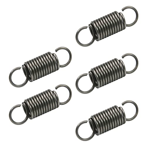 Yinpecly 5Pcs Extended Compressed Spring Wire Diameter 0.06", OD 0.47", Free Length 1.57" Tension Spring for Industrial Construction Machinery Furniture Appliances