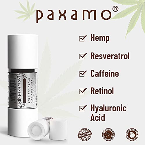 Hanf Resveratrol Augencreme,infundiert mit Koffein, Retinol und Hyaluronsäure gegen Krähenfüße, Falten, Schwellungen… – Bild 3