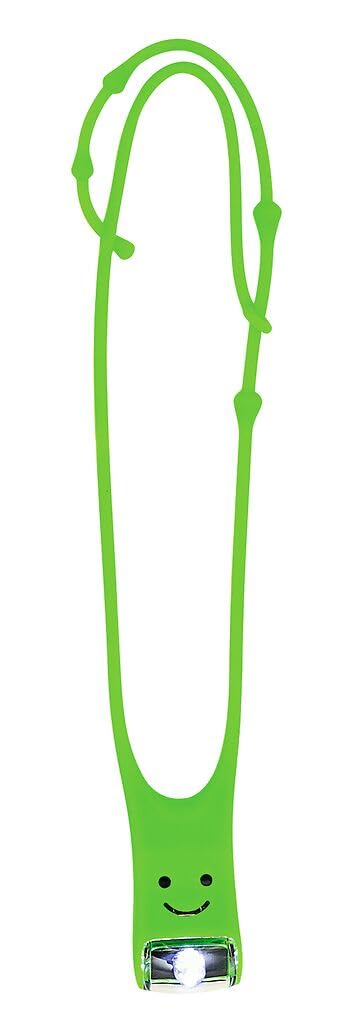 moses. Lese Buddy - Das wiederaufladbare Leselicht für Kinder, Multifunktionale Leselampe in Neon Grün, Taschenlampe zum Umhängen