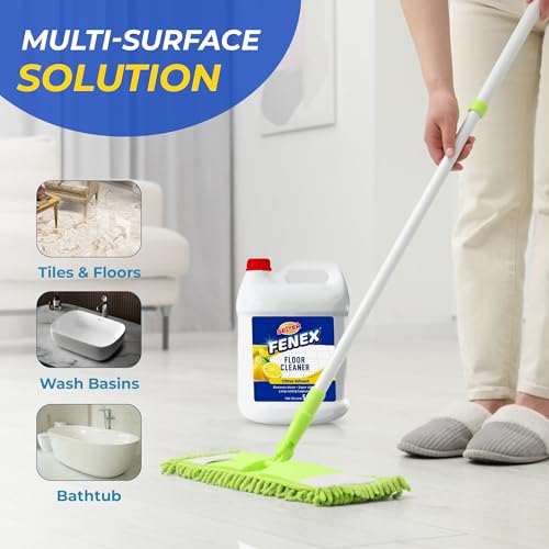 Image of Selzer VIXO Floor Cleaner - 5l | Citrus-Infused Formula | Removes Tough Stains | Delivers Super Shine & Long-Lasting Fragrance | Multipurpose Surface Cleaner for Sparkling Floors