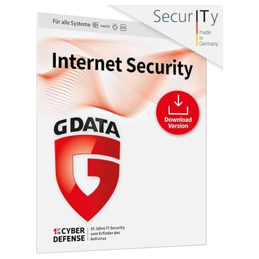 G DATA Internet Security 2025/2026 | 3 Geräte - 1 Jahr | Made in Germany | Virenschutzprogramm für Windows, Android, iOS | Updates inklusive | Software Key Card per Amazon-Email und Luftpost