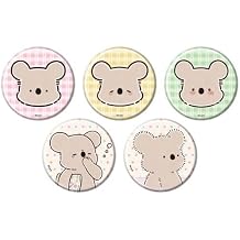 Anime Koala Picture Journal 01 Official Illustration Can Badge Complete Set of 5 Boxes