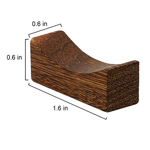 5PCS Wooden Chopstick Rests and Holders for Home Restaurant Party, Natural Premium Chopsticks Holders, Spoon Fork Knife Stand Rack Set - Thumbnail 7