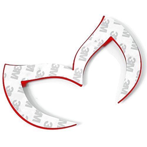 Xotic Tech Rear Trunk Evil M Emblem Logo Decor Badge Decal, Compatible With Mazda 3 6 Cx Mx Miata (Red) #TOP6