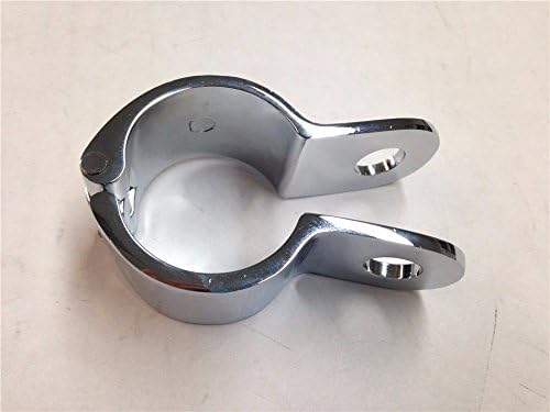 XKH- Chrome 1" Engine Guard Longhorn Footpeg Clamps Replacement [B017QVSZW0]