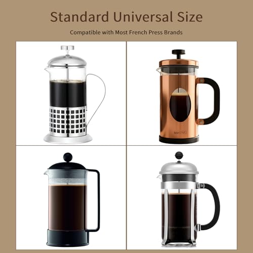 Miniatura 6 de Bonvivo Jarra De Repuesto Para Prensa Francesa 1000 Ml, Cristal Transparente Resistente Al Calor, Sin Bpa, Compatible Universal, Vaso Repuesto Para Café, Té E Infusiones