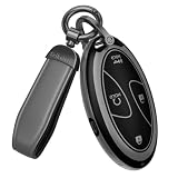 for Hyundai Key Fob Cover & Leather Keychain