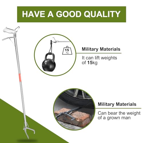 MYEONGD 1 pinça de réptil de 152 cm, ferramenta profissional para agarrar serpentes de liga de alumí