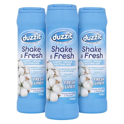 Shake & Fresh Carpet Freshener Powder Fresh Linen Scent 3 x 500g