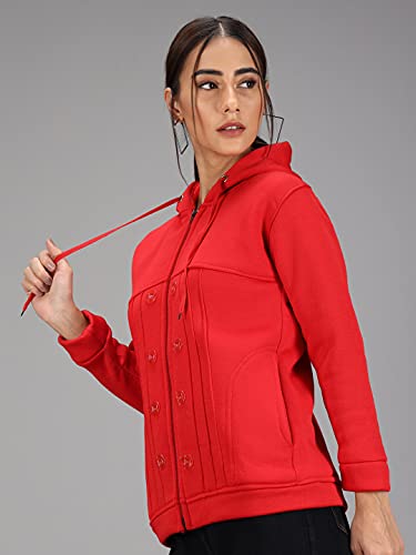 Image of eKools � Women's Fleece Blend Hooded Neck Winters Hoodie Sweatshirt with Pockets (FM2 Series)
