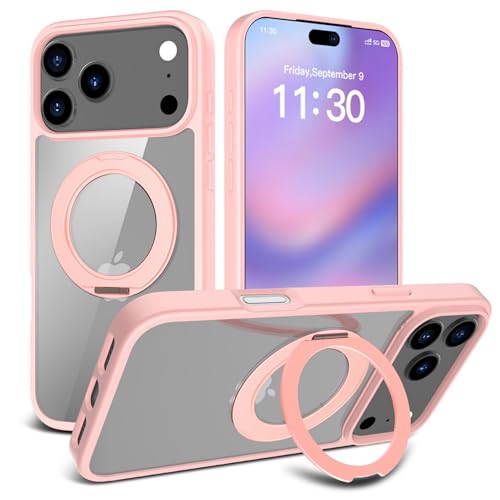 BSHITWO iPhone 17 Pro Max Case, Pink Frame
