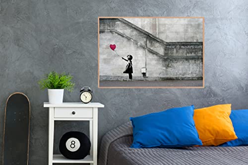 GREAT ART® Poster - Balloon Girl - Banksy Arte di