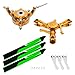 Microheli CNC Triple Green Carbon Plastic Blades Conversion Set (Gold) - OMP Hobby M2 V1/V2/EXP