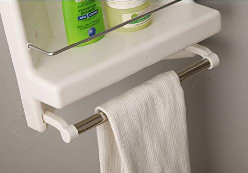 Image of CIPLA PLAST Plastic BRC-817 Prince Corner Cabinet Shelf (White)