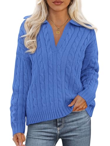 PRETTYGARDEN Fall Cable Knit Sweaters for Women...
