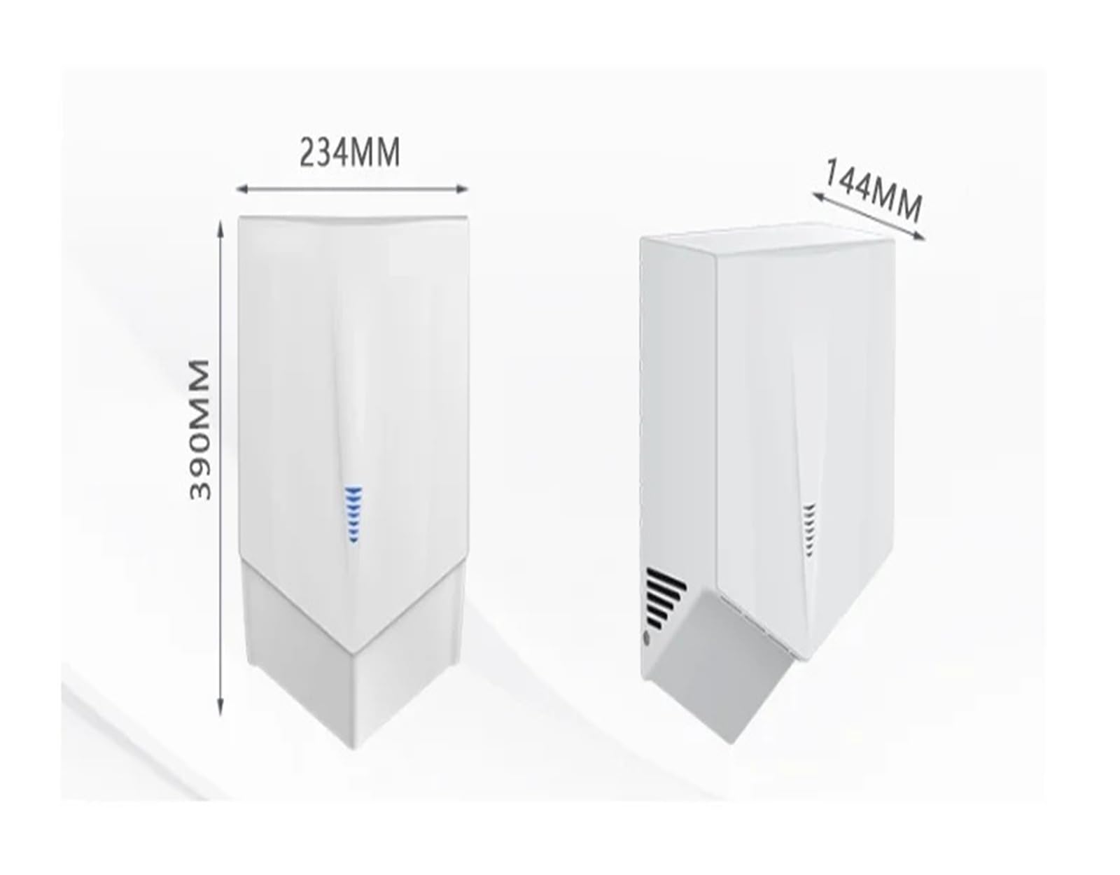 Secador de Manos eléctrico automático con Chorro de Aire en Forma de V for baños comerciales