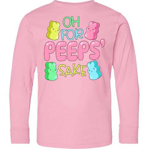 inktastic Oh for Peeps' Sake- Easter Bunnies Youth Long Sleeve T-Shirt