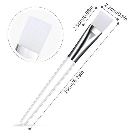 BELICIA 6Pcs Facial Brushes, Soft Fan Mask Brushes, Synthetic Bristles, Multi-Color, For Face Mask, Facial Brush Set