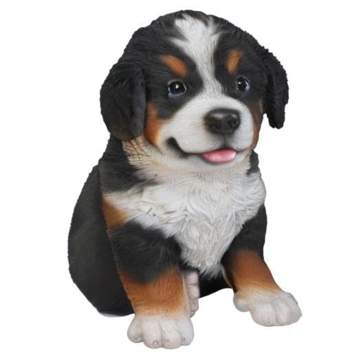 Estatua cachorro de perro Bernese Mountain Dog miniatura 4