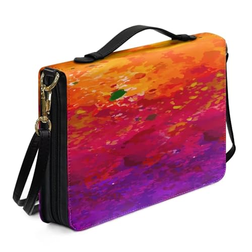 Ceudet Fundas de libro para Biblias, funda de piel para Biblia, funda de transporte de la Biblia occidental para mujeres y hombres, The Sun Sets, XX-Large