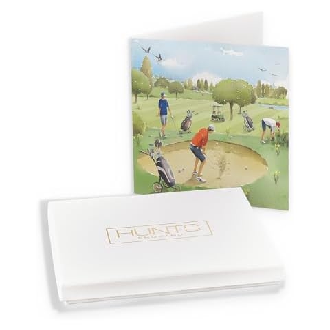 Hunts England Luxury Golfing Blank Card Cover